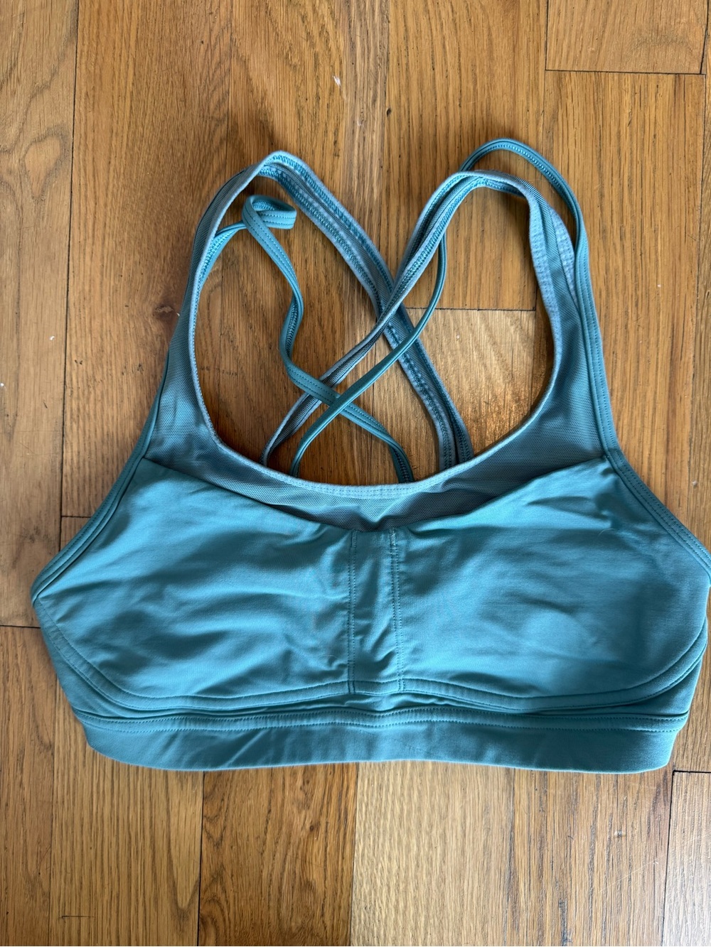 lululemon athletica Crisscross Light Teal Sports Bra